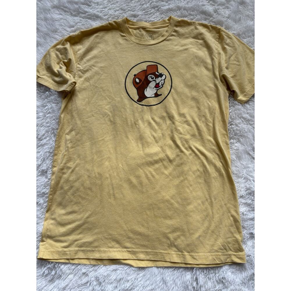Bucee’s Florida Adult Sz. L Classic Yellow Logo Tee. **nt Minor Flaw**
